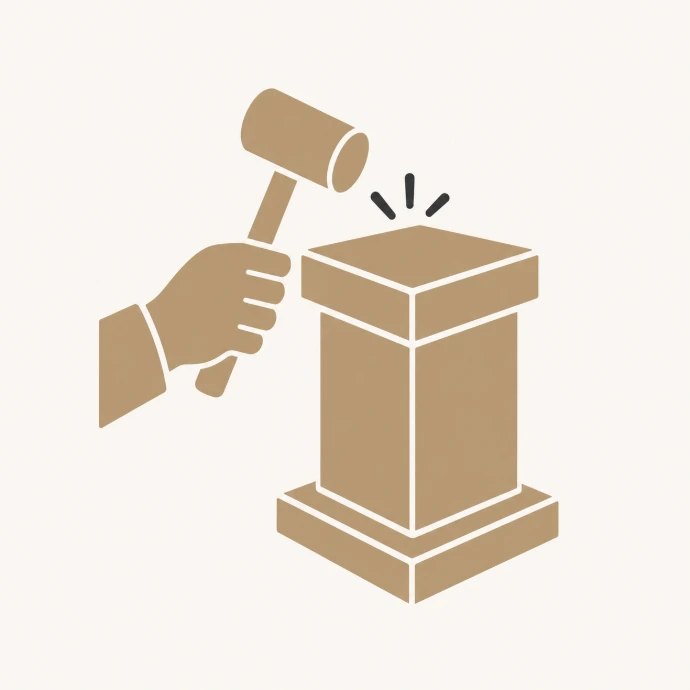 icon of building pedestal